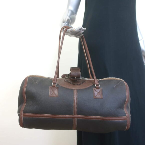 Balenciaga Aviator Shearling Twiggy Bag Dark Brown Leather Medium Shoulder Bag - Picture 1 of 13